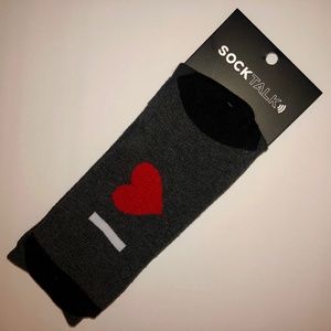 NWT Men’s Socktalk Charcoal Heather I LOVE MY WIFE